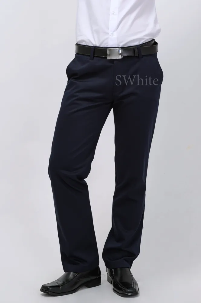 กางเกงสแล็คนิสิต/นักศึกษาชาย สีกรม